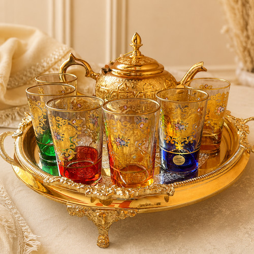 Moroccan tea set - moroccan,