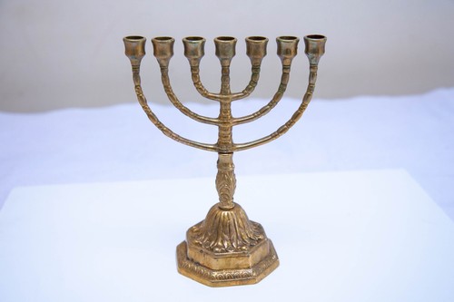 Menorah nklaus brass - menorah,
