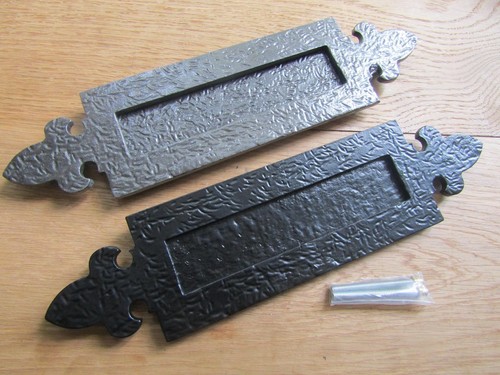 Rustic iron letter plate - rustic,