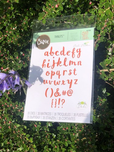 Alphabet dies sizzix - dies,