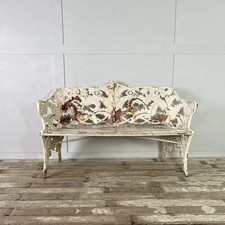Antique Cast Iron Garden Bench