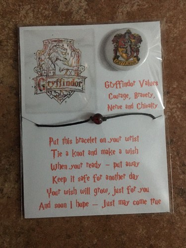 Gryffindor wish bracelet - wish, and