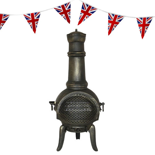 Cast iron chiminea - cast, outdoor