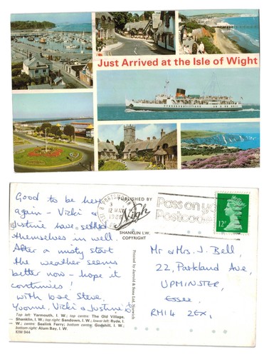 Postcard isle of wight - -,