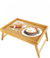 Bamboo Wooden Bed Tray With