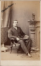 LONDON CDV RICCIOTTI GARIBALDI, SON OF ITALIAN GENERAL GIUSEPPE GARBALDI #D3906