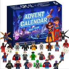 2025 Christmas Advent Calendar Marvel Super Heroes Building Blocks Figures Toys