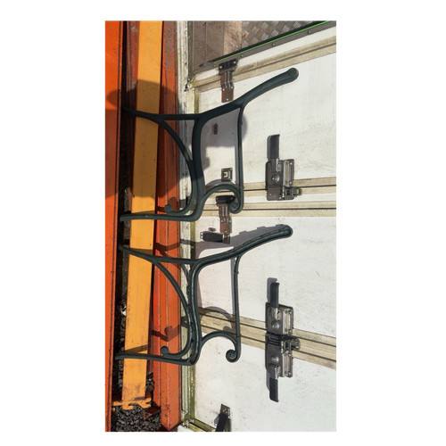 Pair metal garden - garden, bench