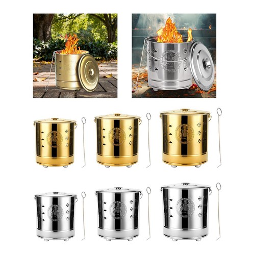 Fire barrel with lid and