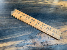 Vintage J.RABONE & SONS Birmingham folding ruler, No. 1167 warrant Boxwood  36"