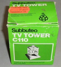 Subbuteo Table Football Stadium TV Tower Figures Camera Set C110 VINTAGE BOXED