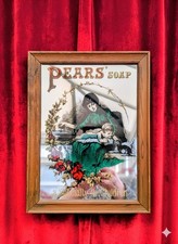 Vintage 21 x 34cm Pears Soap