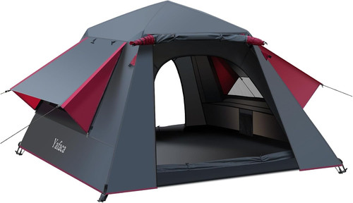 Camping tent man - camping, up