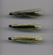 Tube Flies: Tosh : 50 mm long lined brass tube x 3 (Code 546)