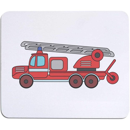 Red fire truck mouse mat - 'red, truck'