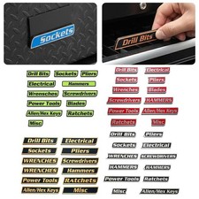 Toolbox Drawer Tags, 3D