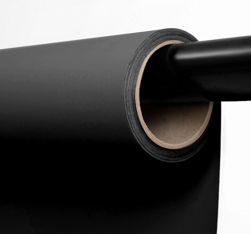 Seamless jet black paper - black,