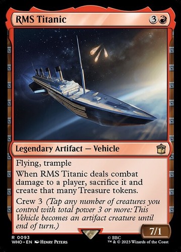 Mtg rms titanic doctor who - mtg,