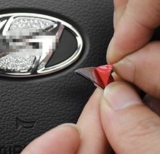 Car Hyundai Rhinestone Steering Wheel Center Emblem Trim Diamond Sticker Logo