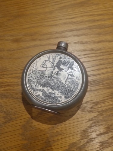 Vintage hip flask made in - flask,