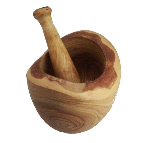 Olive wood rustic - pestle, &