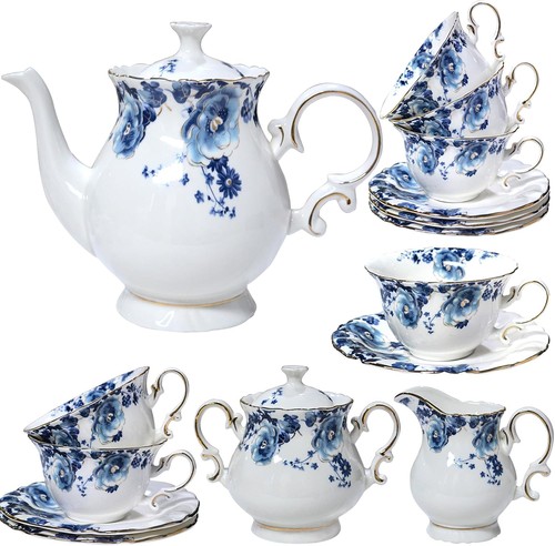 Piece bone china tea set - bone,