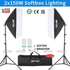 2 X 150W Softbox Lighting Kit