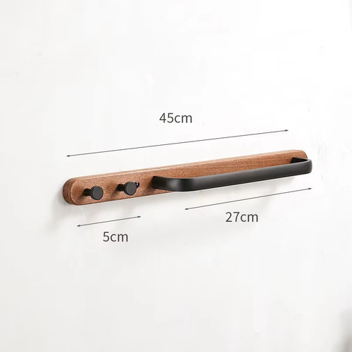 Wooden towel rack bathroom - wooden,