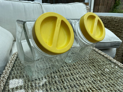 Pair vintage hexagonal - pair,