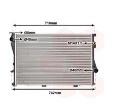 HELLA 8MK376710-301 Radiator