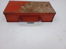VINTAGE MAC TOOLS RED MINI TOOLBOX W/DRAWER 1/4" DRIVER SOCKET SET ORGANIZER