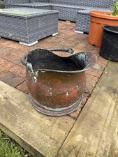 Vintage Copper Coal Scuttle