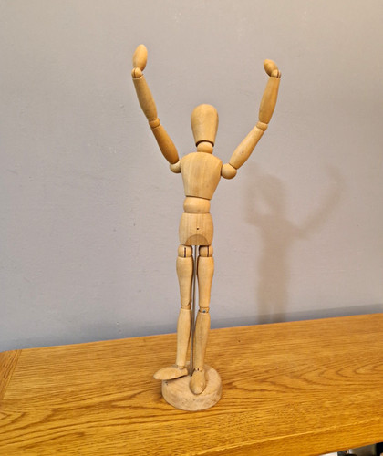 12in wooden artist - 12in, mannequin