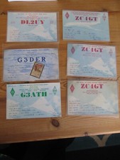 6x QSL cards (Coningsby, BFPO