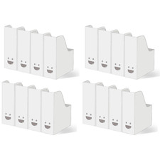 16x Ikea TJABBA White Magazine