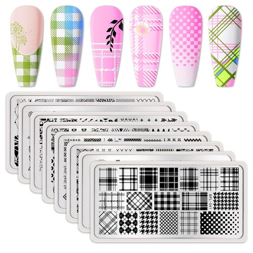 Nail stamping plates set - nail,