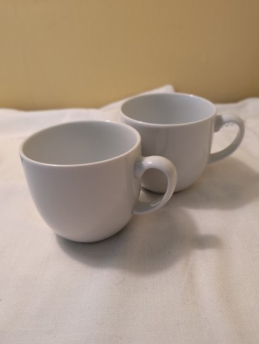 Pair denby white mugs - pair,