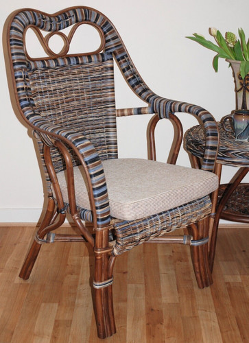 Cane chair high back style - chair,