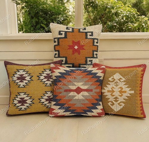 Set kilim jute cushion - jute,