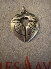 1.25” Cute Retired JAMES AVERY 2 Love Birds Pendant (Earrings Available)