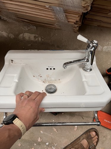 Burlington sink with towel