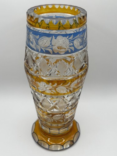 Vintage bohemian crystal - bohemian, vase