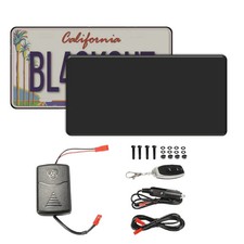 Blackout license plate frame for CARS Universal fit, 6x12, USA CANADA