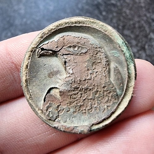 Antique sporting hunt button - sporting,