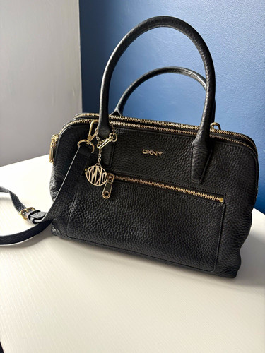 Dkny black pebbled leather - pebbled,