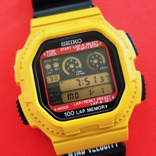 Seiko yellow 100 - lap, memory