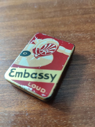 Embassy vintage tin gramophone - tin,
