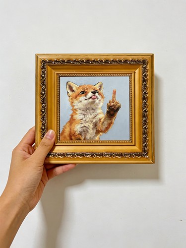 Fox pointing with - fox,