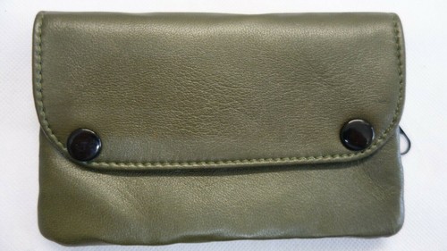 Soft leather tobacco pouch - leather,