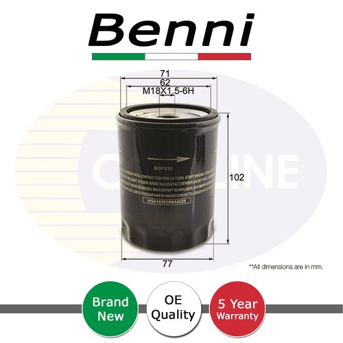 Oil filter benni - oil, fits